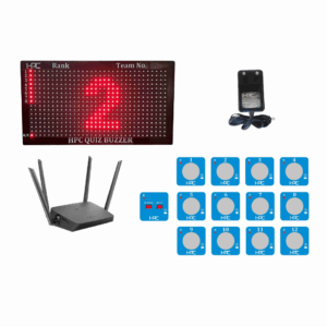 HPC207- 12 User Wireless Quiz Game Buzzer System with LED Display