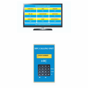 HPC52- Wireless Token Calling System With TV Screen Unit